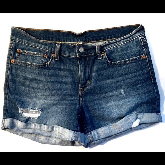 Levi Blue Jean Shorts - Picture 3 of 7